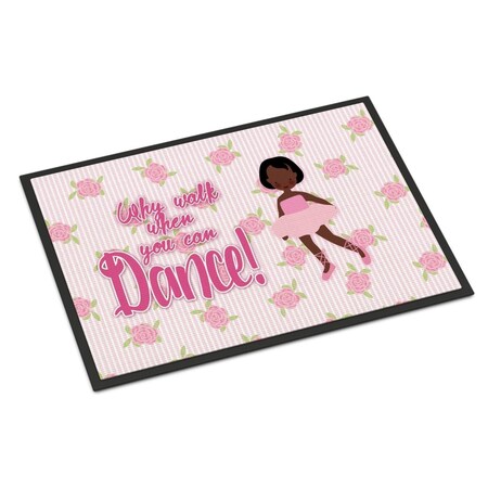Carolines Treasures 18 x 27 in. Ballet African American Short Hair Indoor or Outdoor Mat BB5384MAT